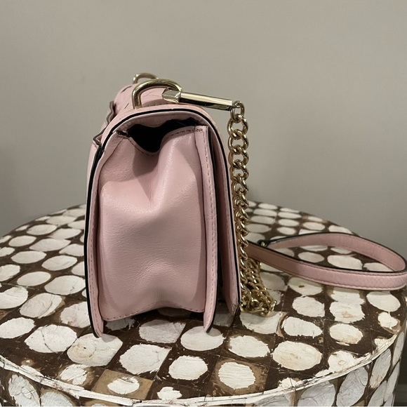 Rebecca Minkoff Women’s Love Quilted Leather Crossbody Purse Pink - Picture 6 of 11